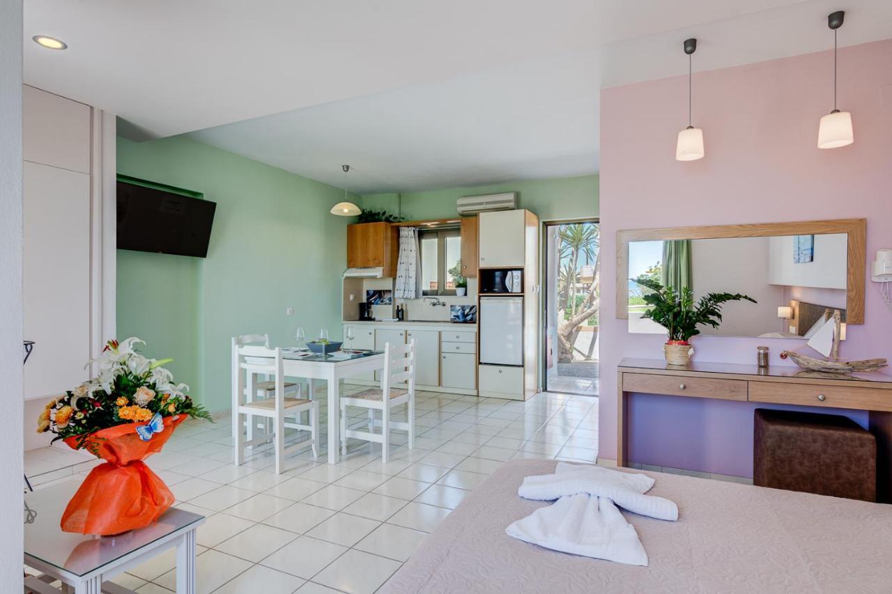 Alkionis Beach Hotel Apartments Sfáka Dış mekan fotoğraf